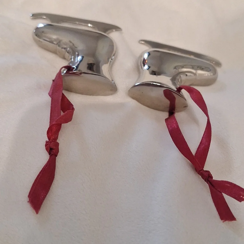 Vintage Restoration Hardware Ice Skate Ornaments